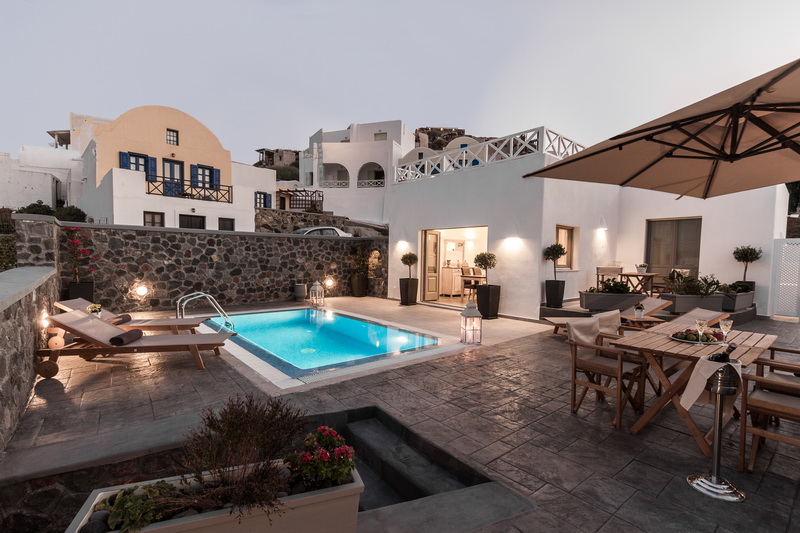 santorini villas