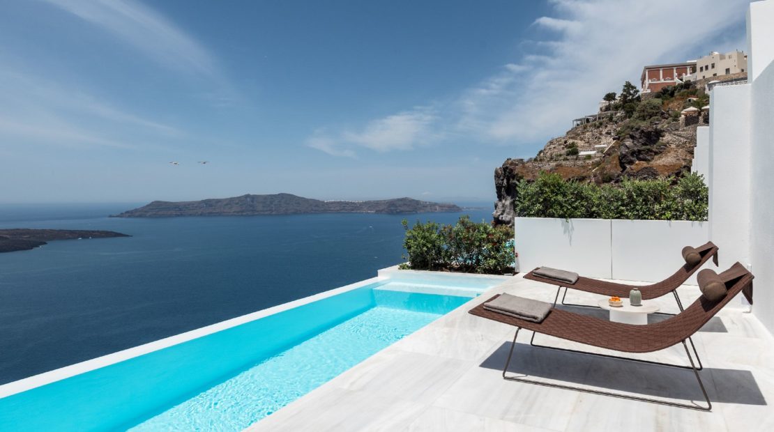 fira villas caldera views