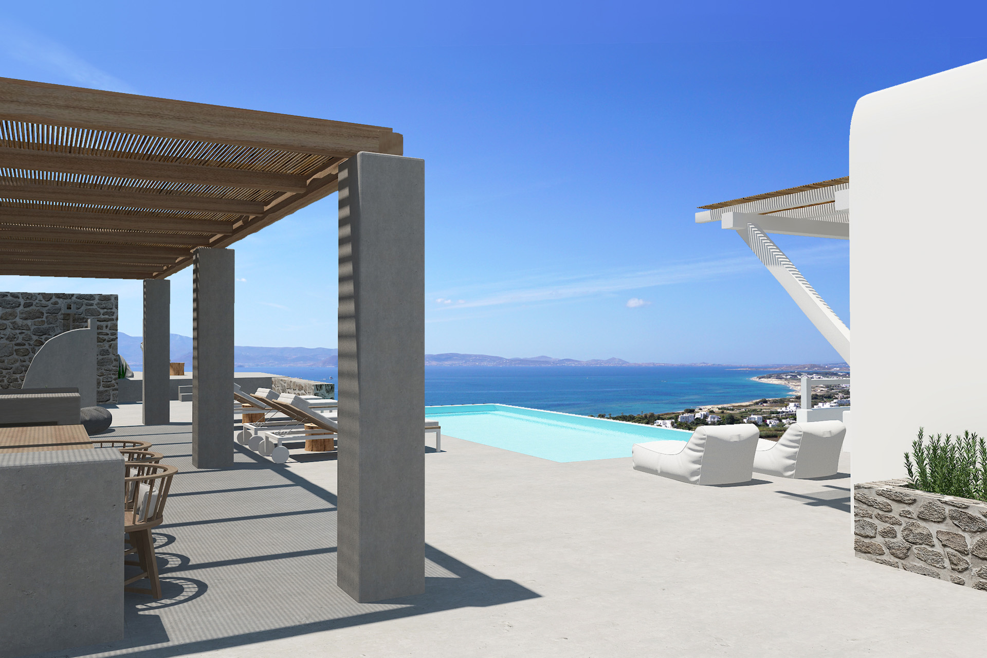 naxos 2 bedroom villas