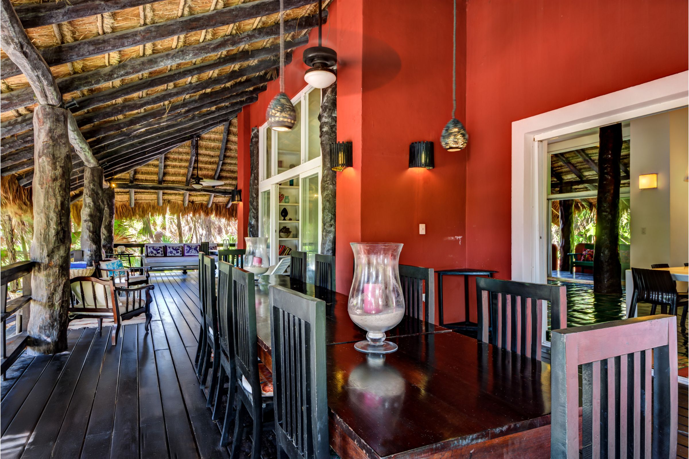 terrace dining Milagro Tulum villa