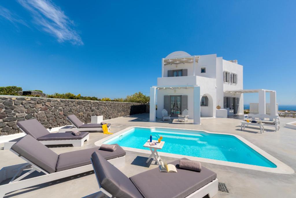 santorini luxury villa private pool