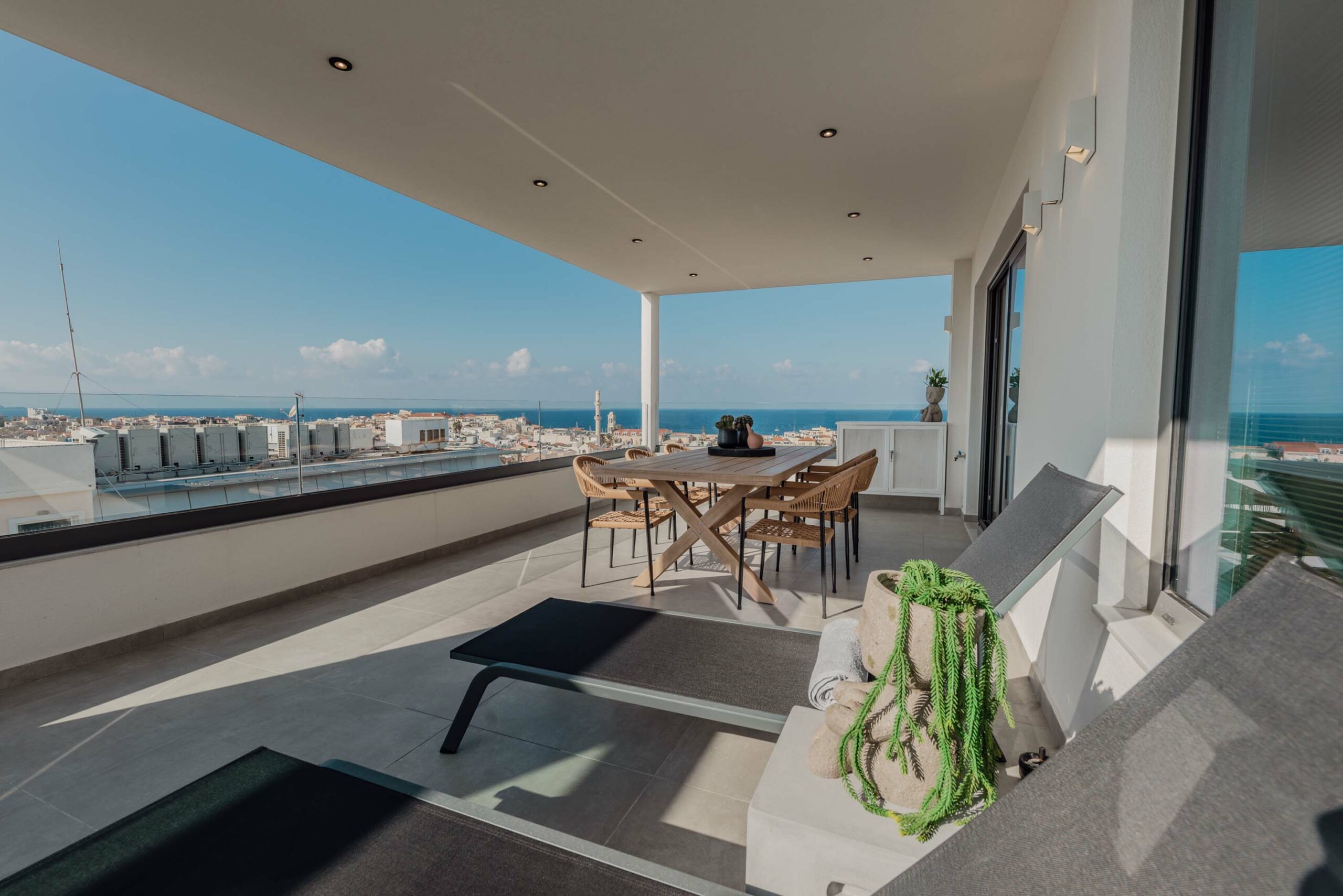 chania luxury penthouse views