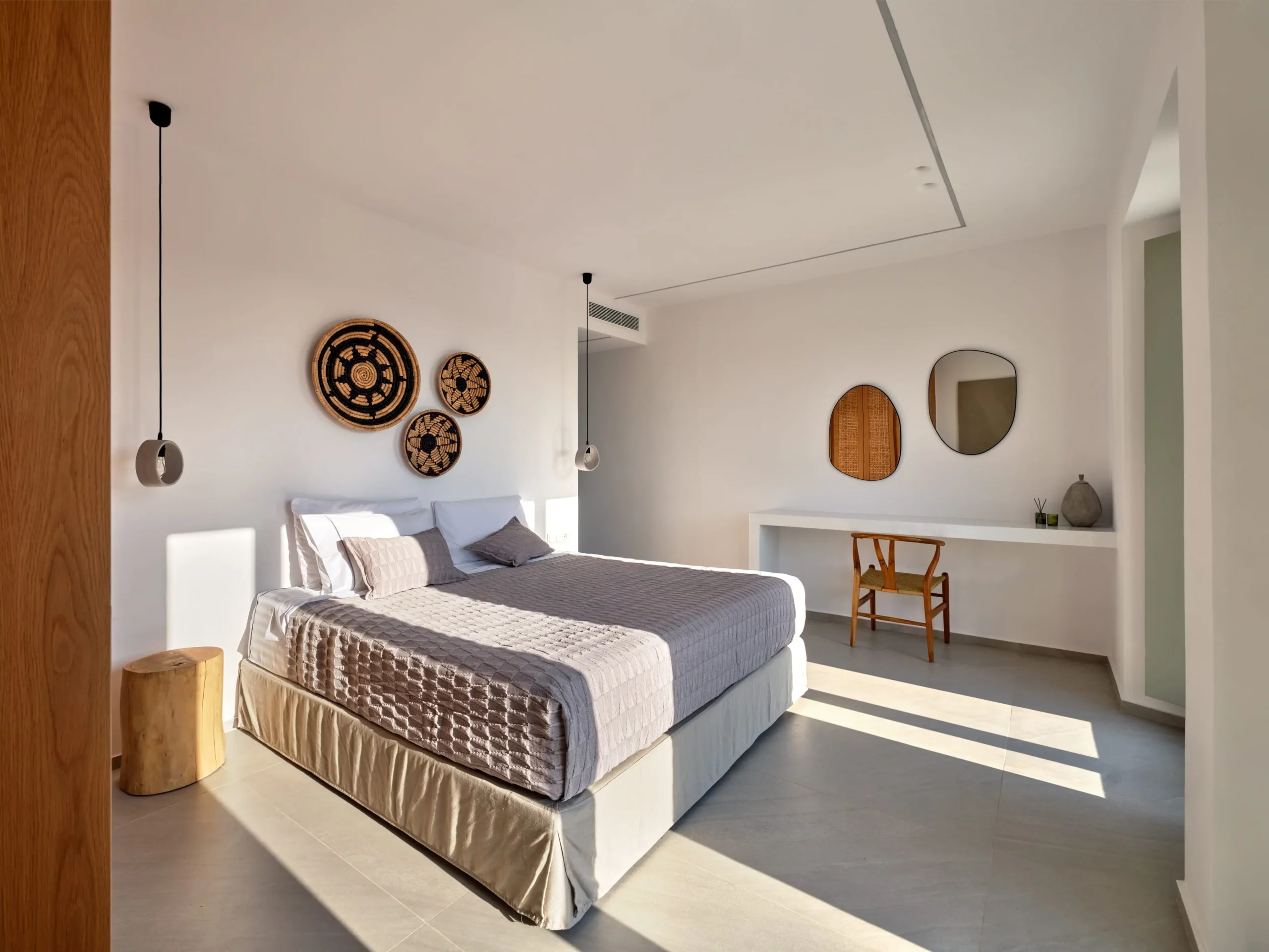 villa jardin Santa Maria Paros double bedroom