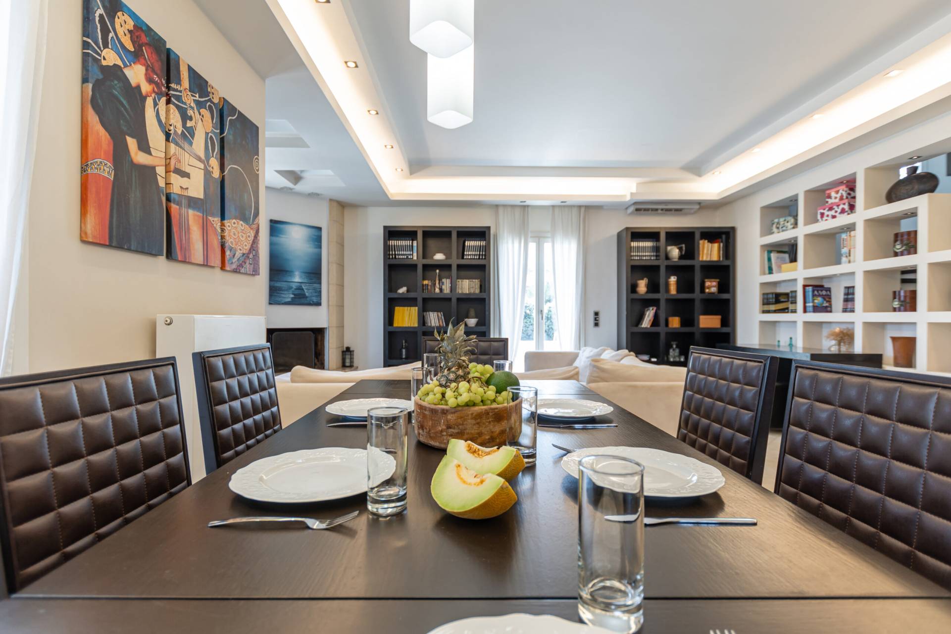 dining area laguna villas stelida