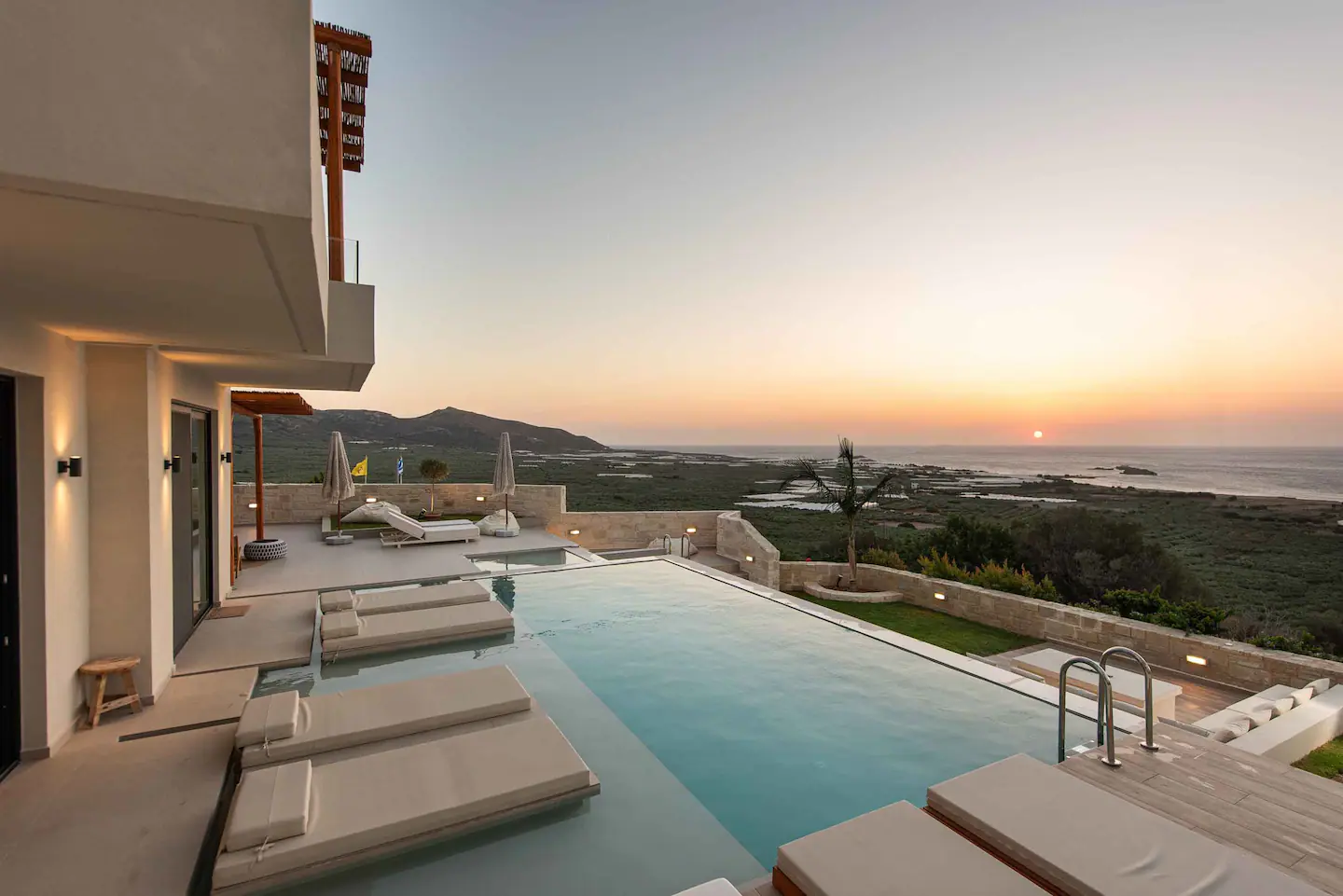 Dream Villas Falassarna sundown