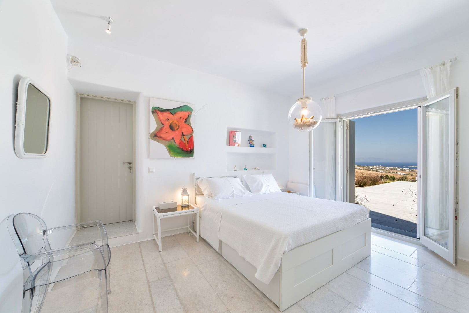 villa leo golden beach paros rooms