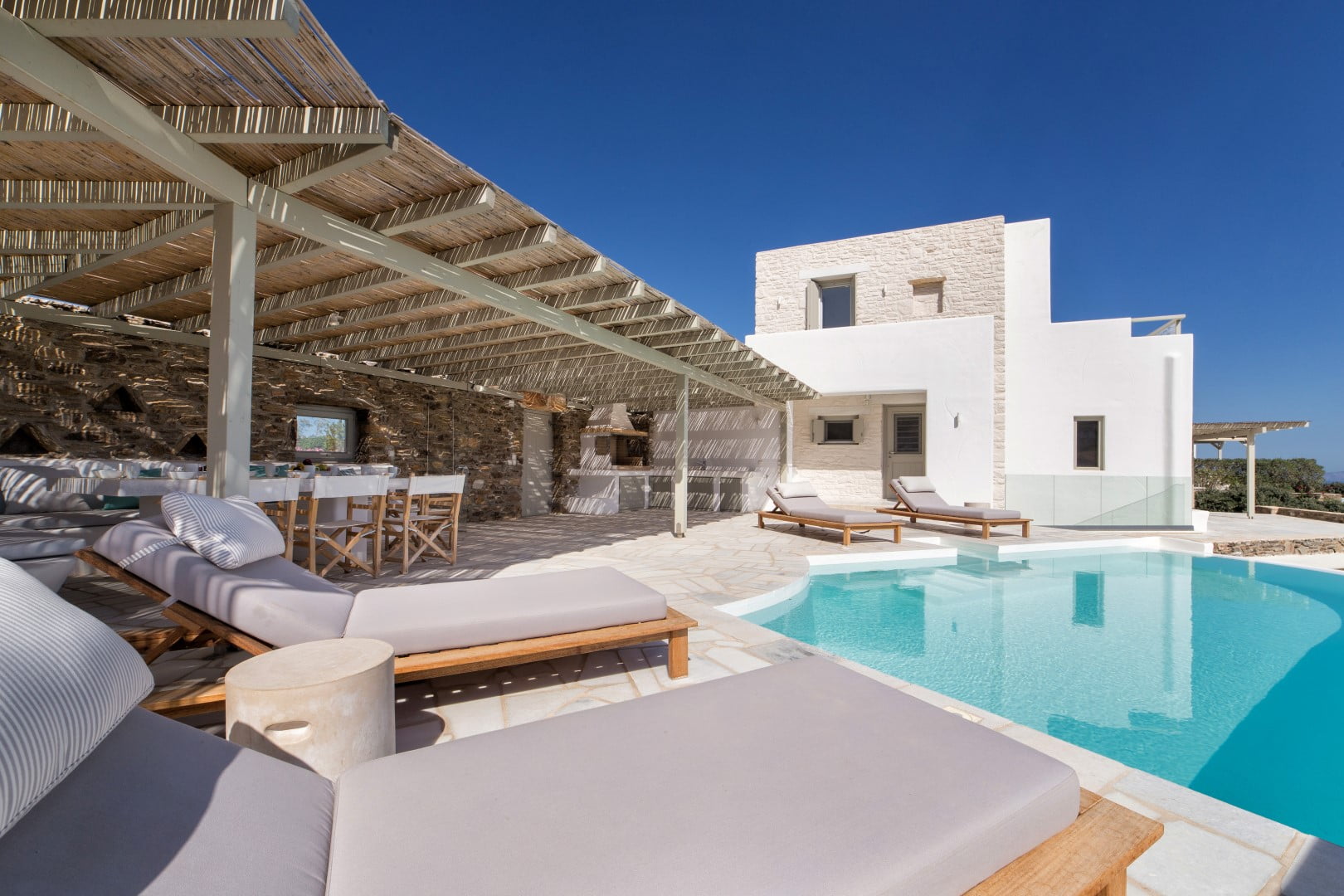 villa tanya golden bay paros pool