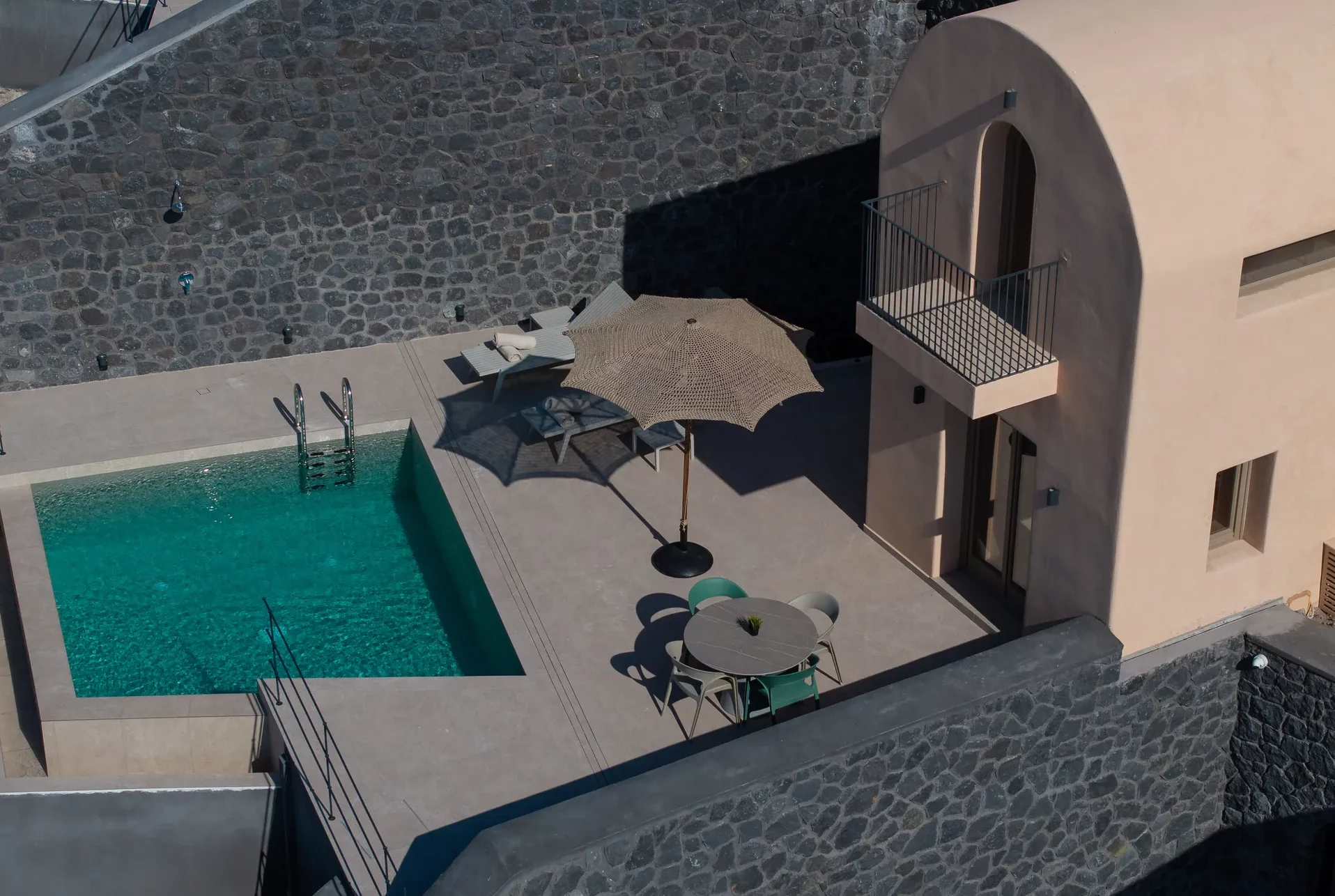 the residence Akrotiri santorini 2 bedroom villa heated pool