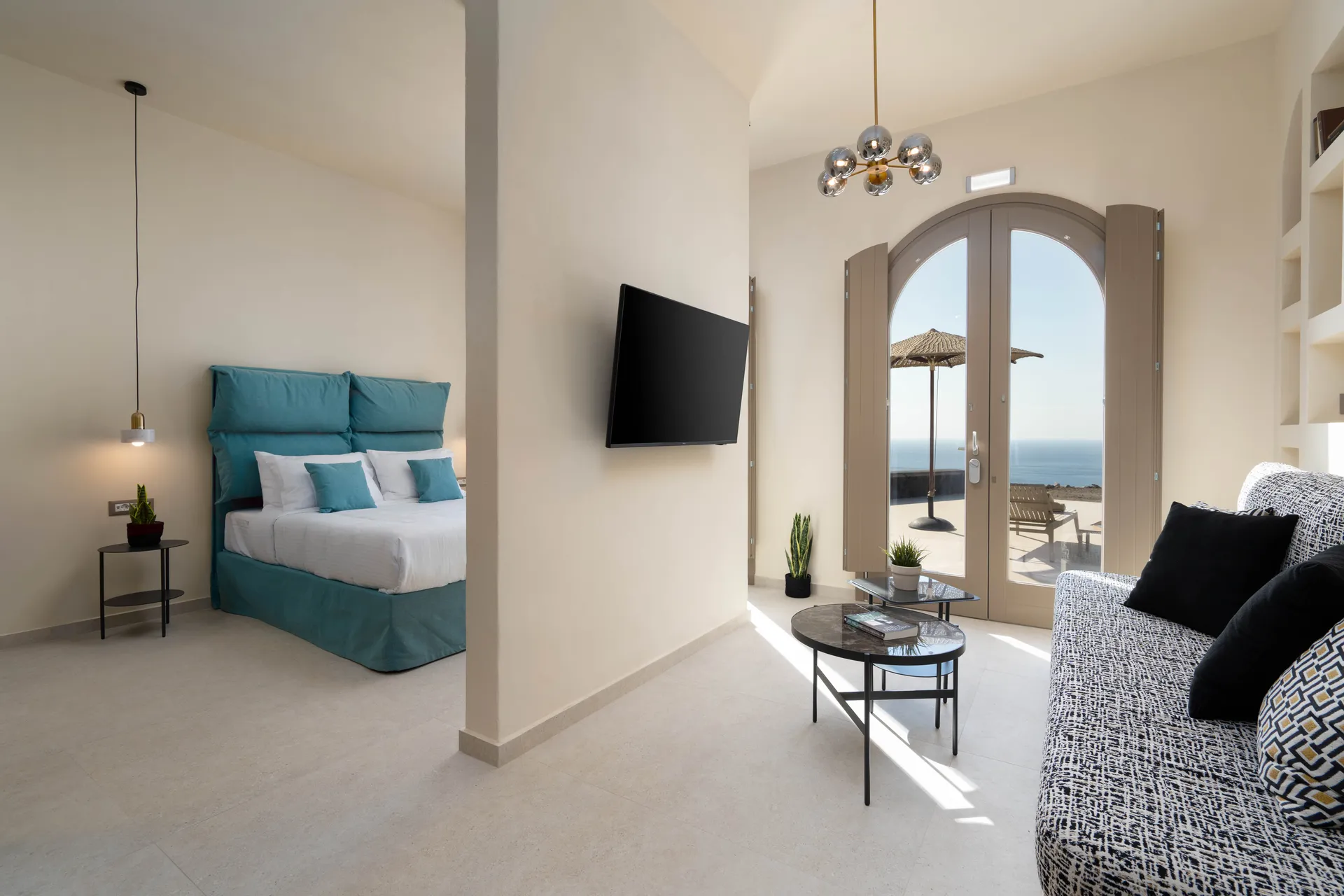 the residence Akrotiri santorini interiors