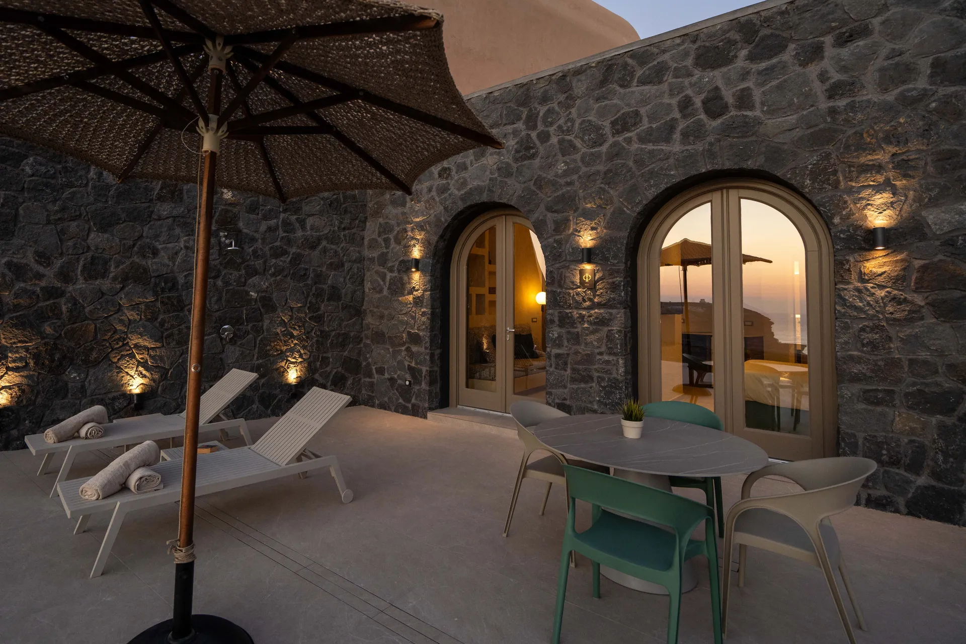 the residence Akrotiri santorini terrace